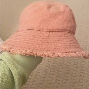 Pink ASOS bucket hat